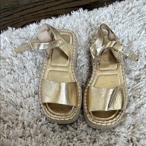 Gold Kids Sandals